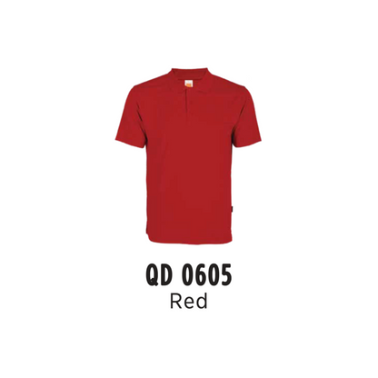 Custom Polo - Unisex Microfibre Eyelet Short Sleeve Polo Shirt | Plain | Red | QD0605