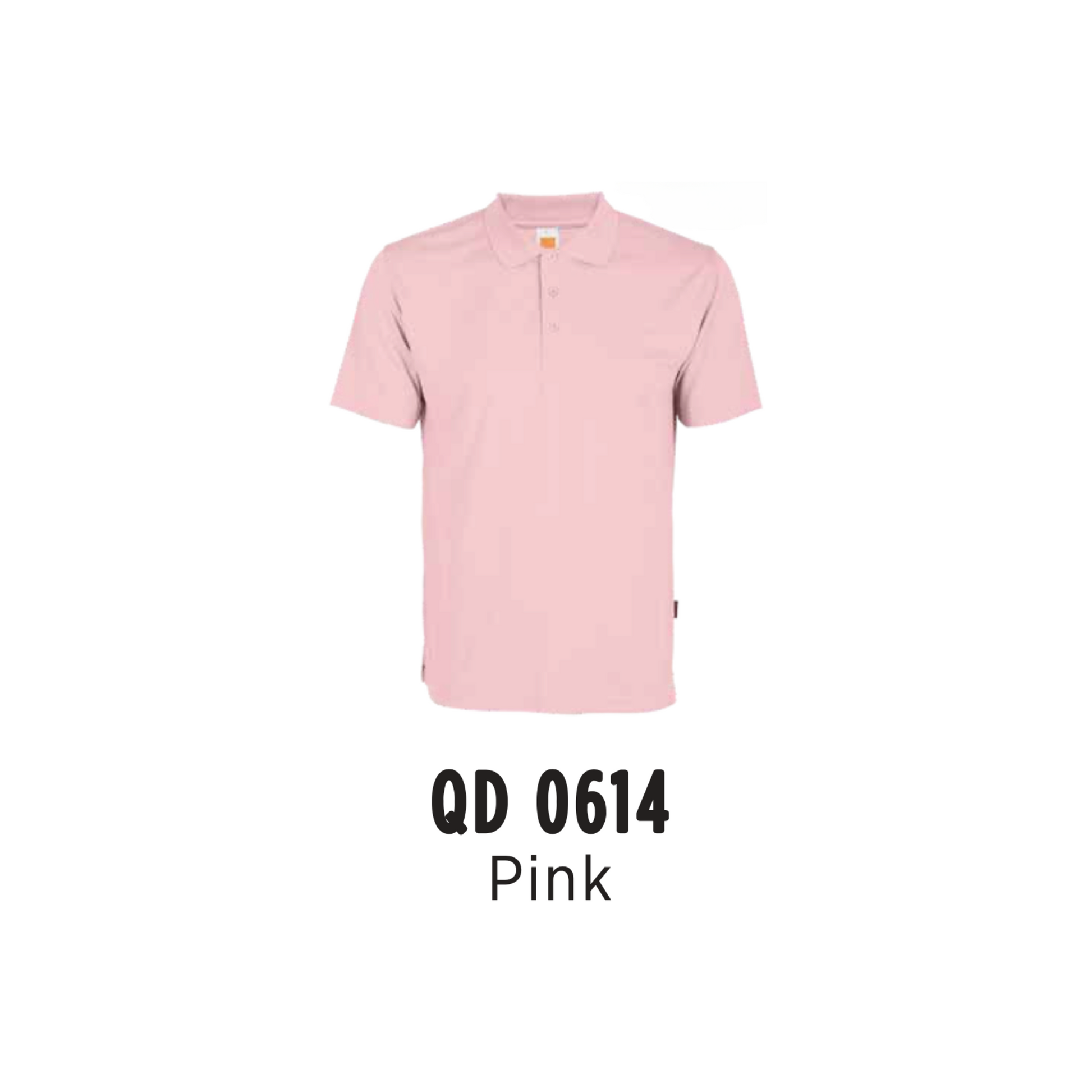 Custom Polo - Unisex Microfibre Eyelet Short Sleeve Polo Shirt | Plain | Pink | QD0614