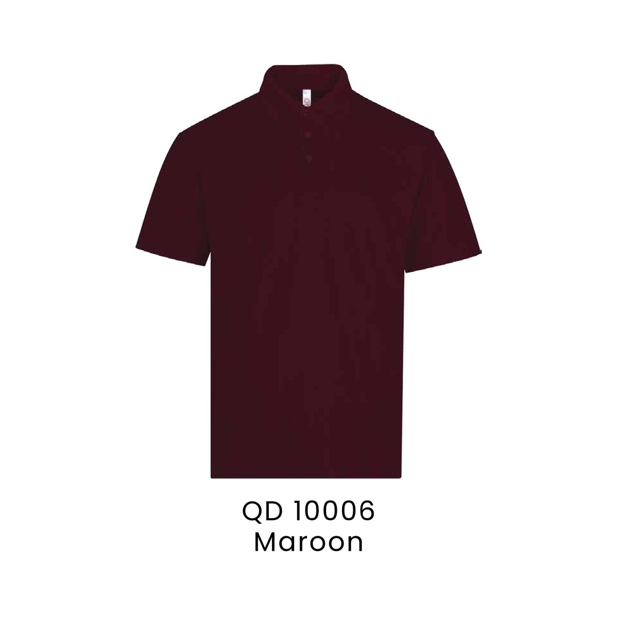 QD 10006 Maroon - QD100 polo shirt