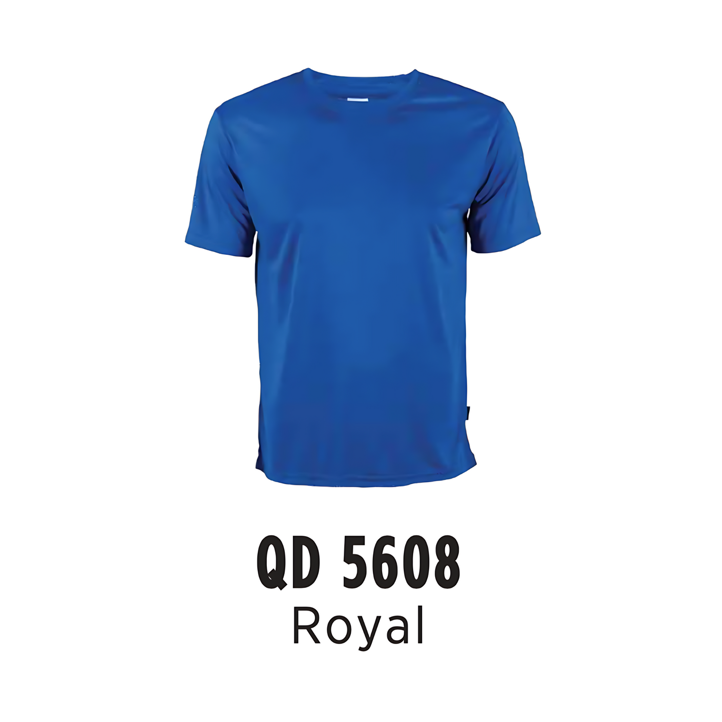 T-Shirt | Polyester Interlock | Unisex | 150gsm | Royal | QD5608