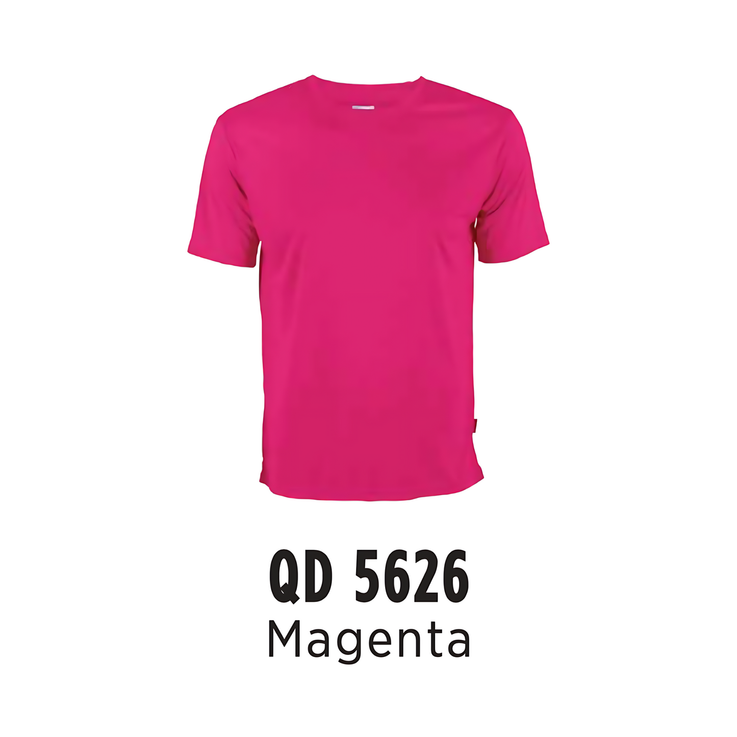 T-Shirt | Polyester Interlock | Unisex | 150gsm | Magenta | QD5626