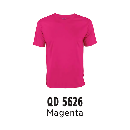 T-Shirt | Polyester Interlock | Unisex | 150gsm | Magenta | QD5626