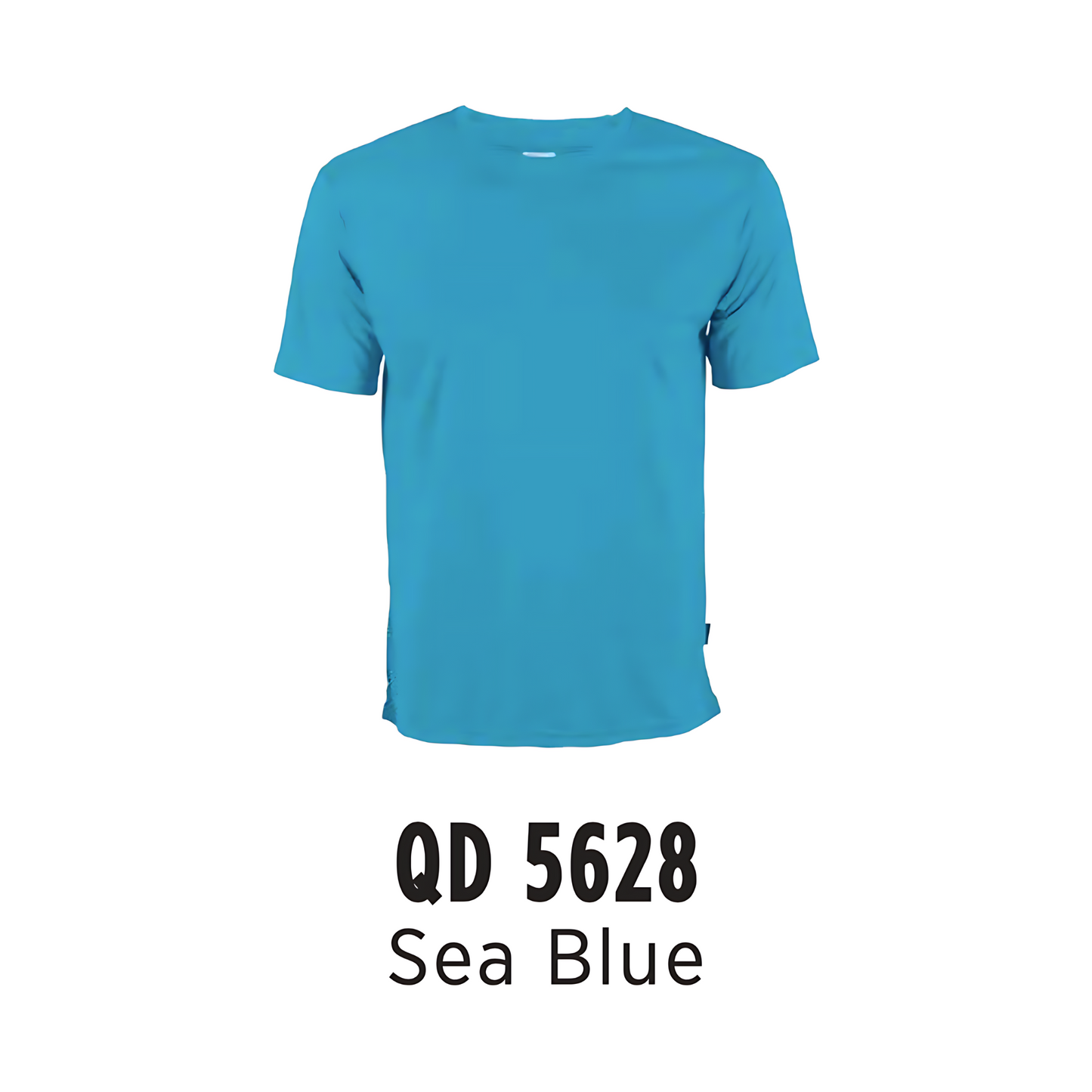 T-Shirt | Polyester Interlock | Unisex | 150gsm | Sea Blue | QD5628