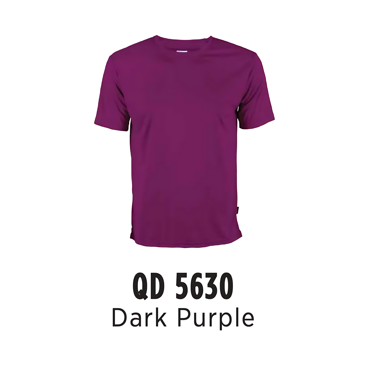 T-Shirt | Polyester Interlock | Unisex | 150gsm | Dark Purple | QD5630