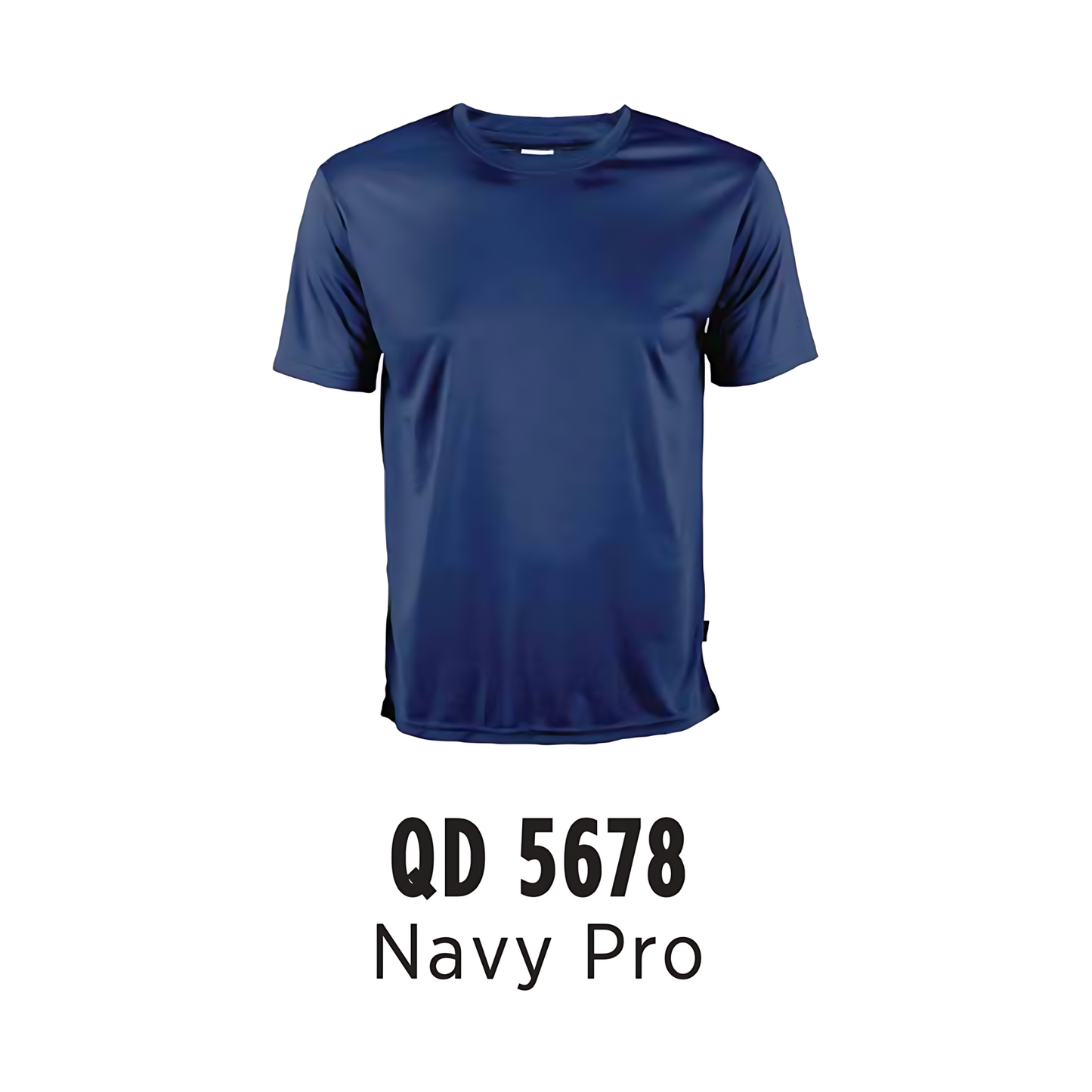 T-Shirt | Polyester Interlock | Unisex | 150gsm | Navy Pro | QD5678