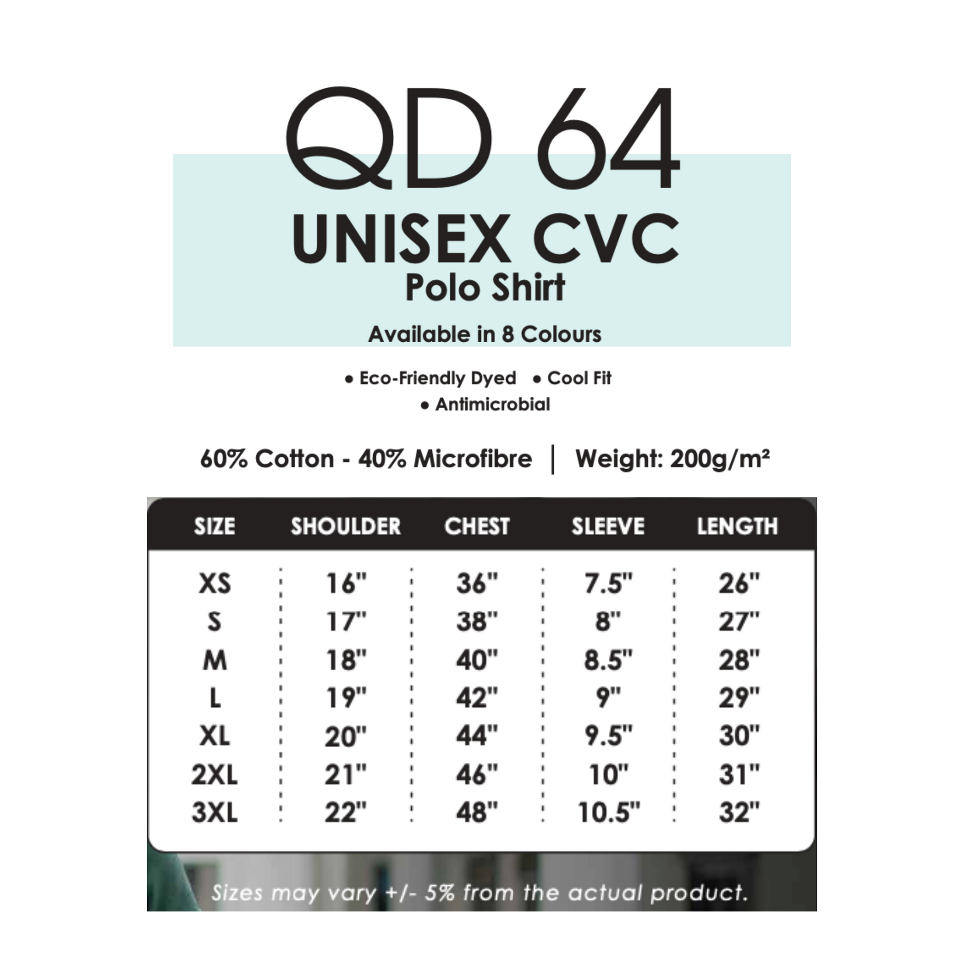 qd64-custom-polo-unisex-cvc-size-chart