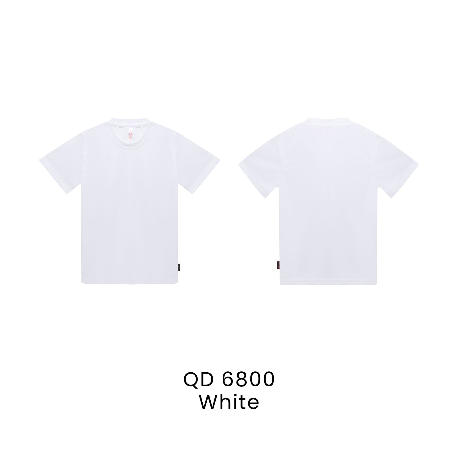 QD 6800 White - QD68 kids microfibre eyelet t-shirt in 160gsm