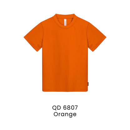 QD 6807 Orange - QD68 kids microfibre eyelet t-shirt in 160gsm