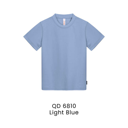 QD 6810 Light Blue - QD68 kids microfibre eyelet t-shirt in 160gsm