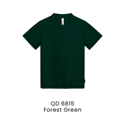 QD 6815 Forest Green - QD68 kids microfibre eyelet t-shirt in 160gsm