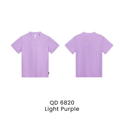 QD 6820 Light Purple - QD68 kids microfibre eyelet t-shirt in 160gsm