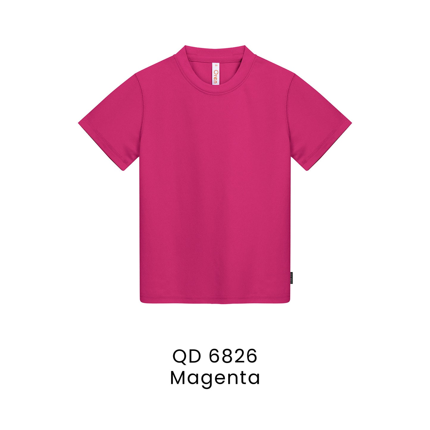 QD 6826 Magenta - QD68 kids microfibre eyelet t-shirt in 160gsm