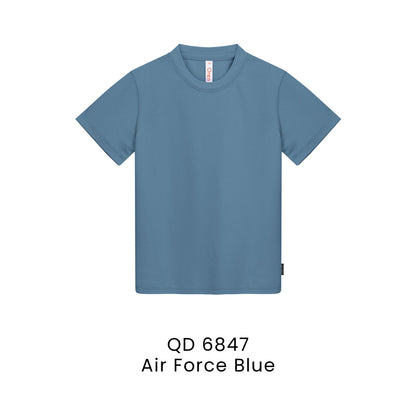 QD 6847 Air Force Blue - QD68 kids microfibre eyelet t-shirt in 160gsm