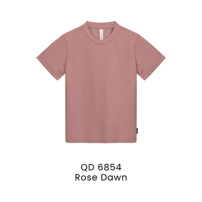 QD 6854 Rose Dawn - QD68 kids microfibre eyelet t-shirt in 160gsm
