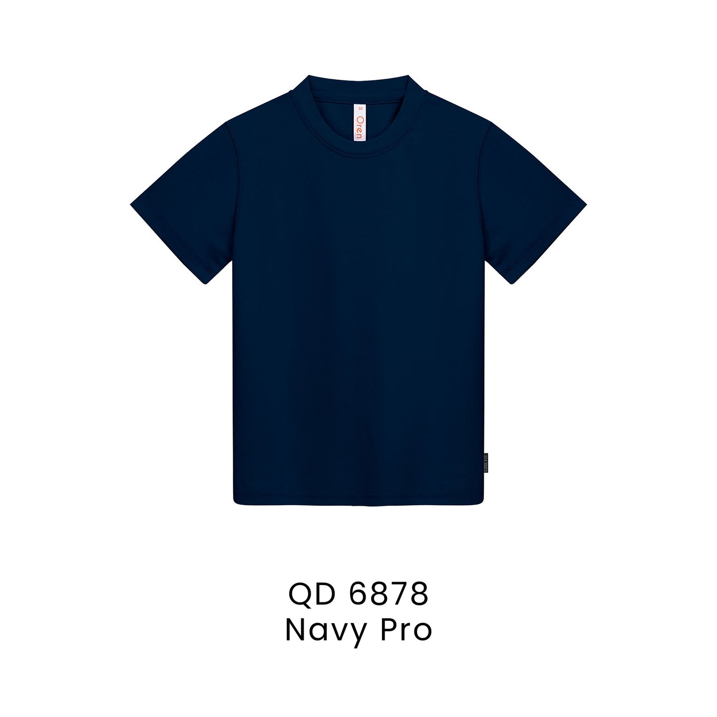 QD 6878 Navy Pro - QD68 kids microfibre eyelet t-shirt in 160gsm