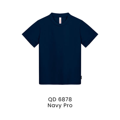 QD 6878 Navy Pro - QD68 kids microfibre eyelet t-shirt in 160gsm