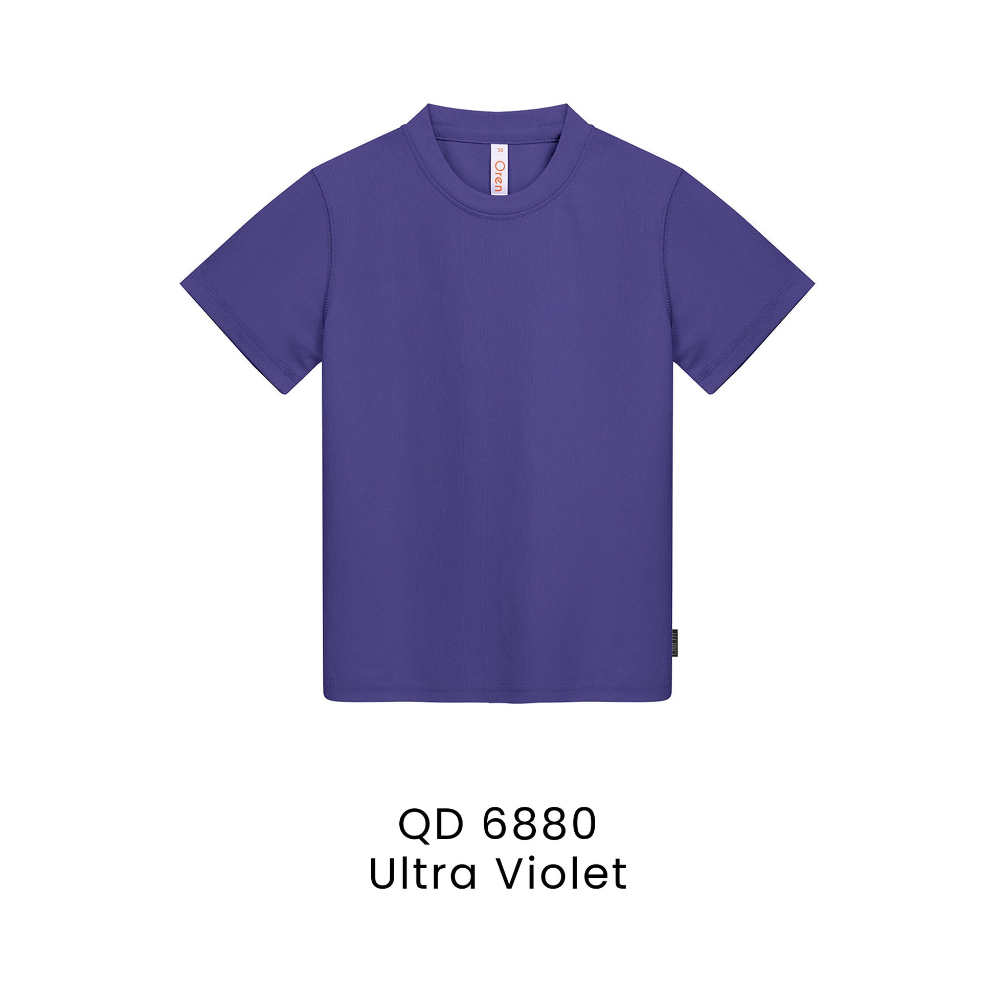 QD 6880 Ultra Violet - QD68 kids microfibre eyelet t-shirt in 160gsm