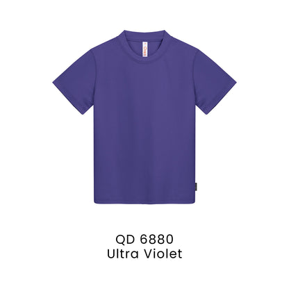 QD 6880 Ultra Violet - QD68 kids microfibre eyelet t-shirt in 160gsm