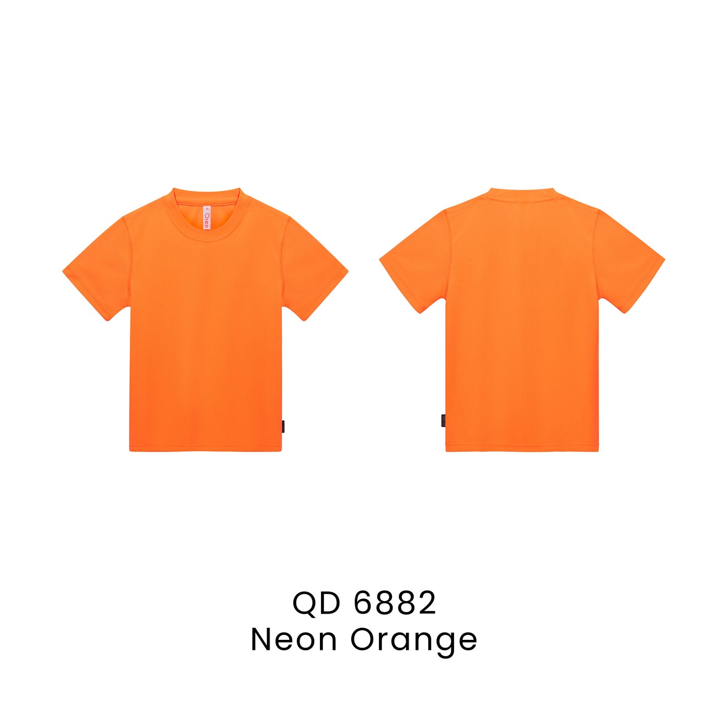QD 6882 Neon Orange - QD68 kids microfibre eyelet t-shirt in 160gsm