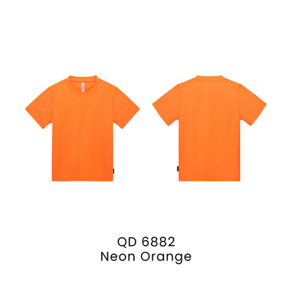QD 6882 Neon Orange - QD68 kids microfibre eyelet t-shirt in 160gsm
