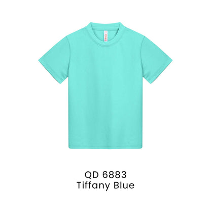 QD 6883 Tiffany Blue - QD68 kids microfibre eyelet t-shirt in 160gsm