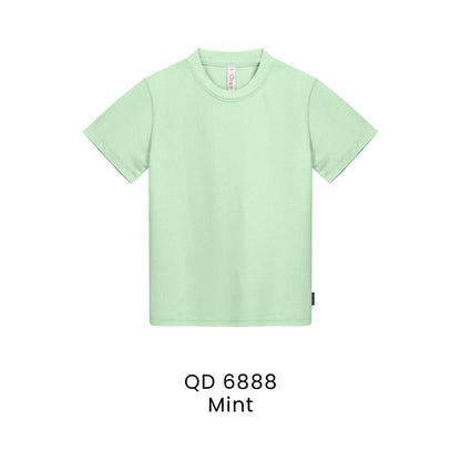 QD 6888 Mint - QD68 kids microfibre eyelet t-shirt in 160gsm