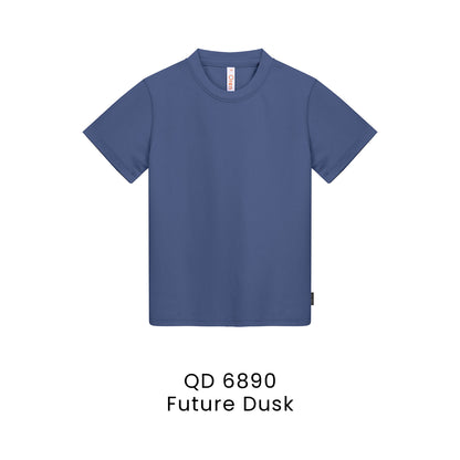 QD 6890 Future Dusk - QD68 kids microfibre eyelet t-shirt in 160gsm