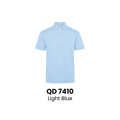 Polo Cool Fit Microfibre Unisex 200gsm | ARTIZTEE | QD 7410 Light Blue