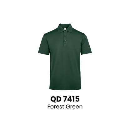 Polo Cool Fit Microfibre Unisex 200gsm | ARTIZTEE | QD 7415 Forest Green
