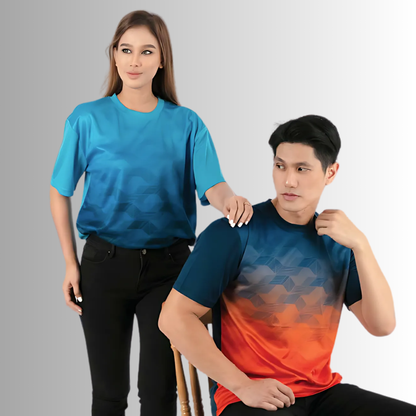 T-Shirt - Microfibre Mini Eyelet | Sublimation | Unisex | 150gsm | QD77