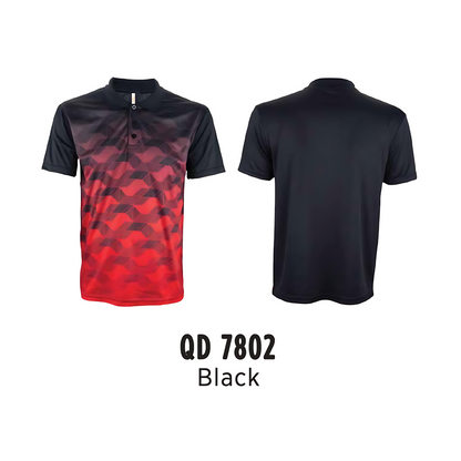 qd7802-custom-polo-unisex-sublimation-mini-eyelet-plain-black