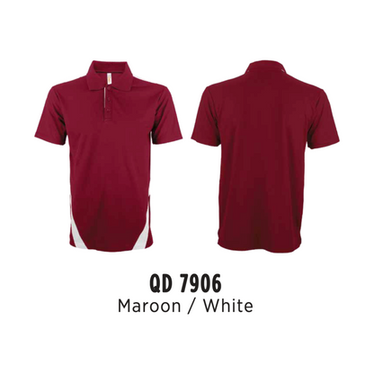 qd7906-custom-polo-unisex-cvc-cut-and-sew-plain-maroon-white