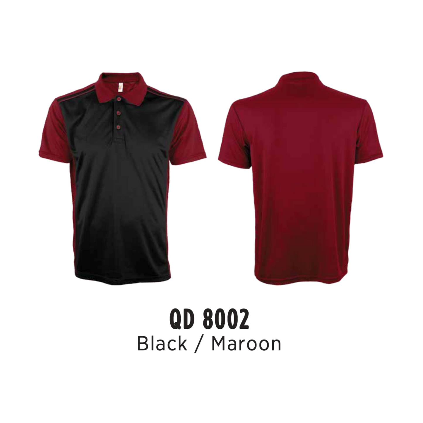 qd8002-custom-polo-unisex-microfibre-mini-eyelet-plain-black-maroon