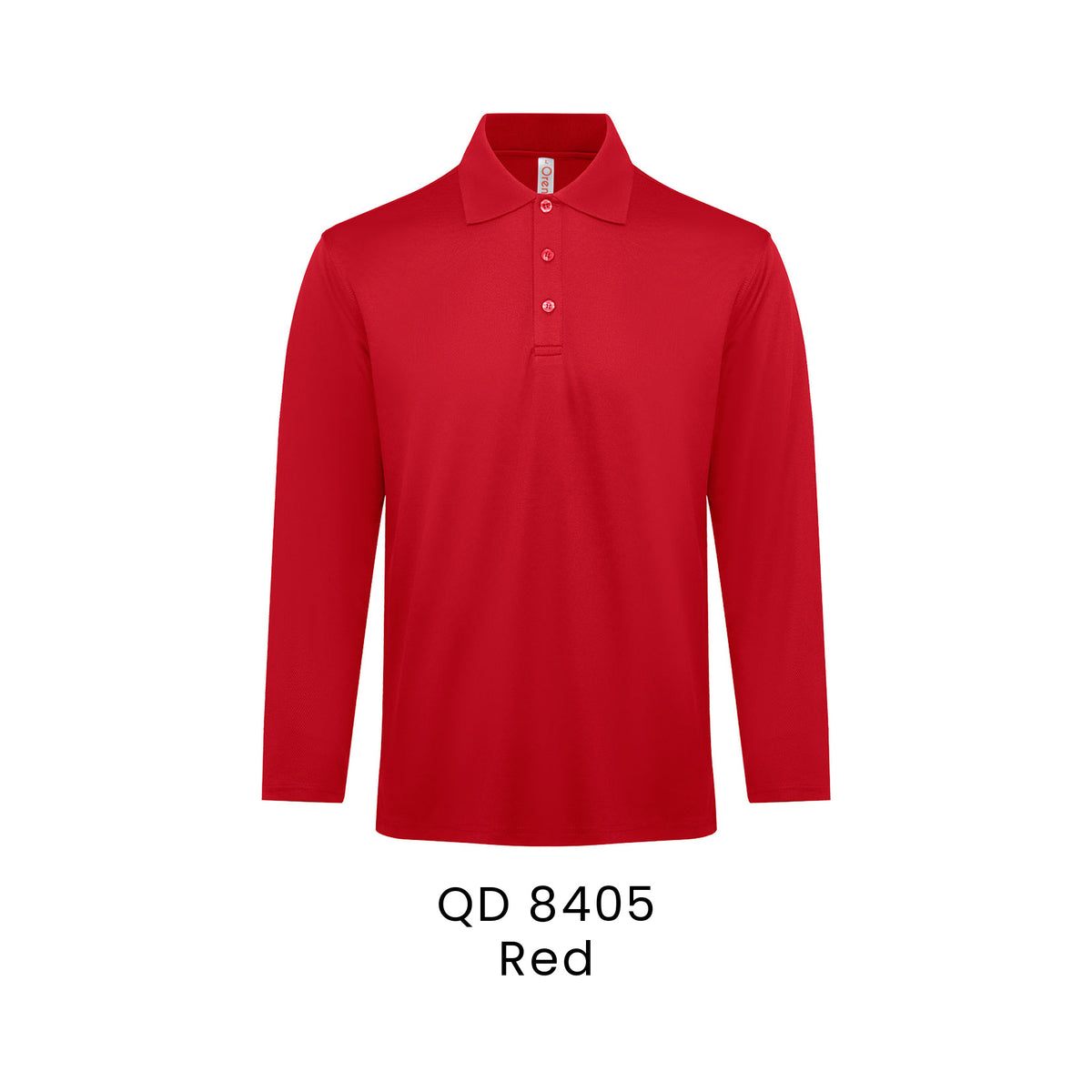 QD 8405 Red - QD84 long sleeve polo shirt