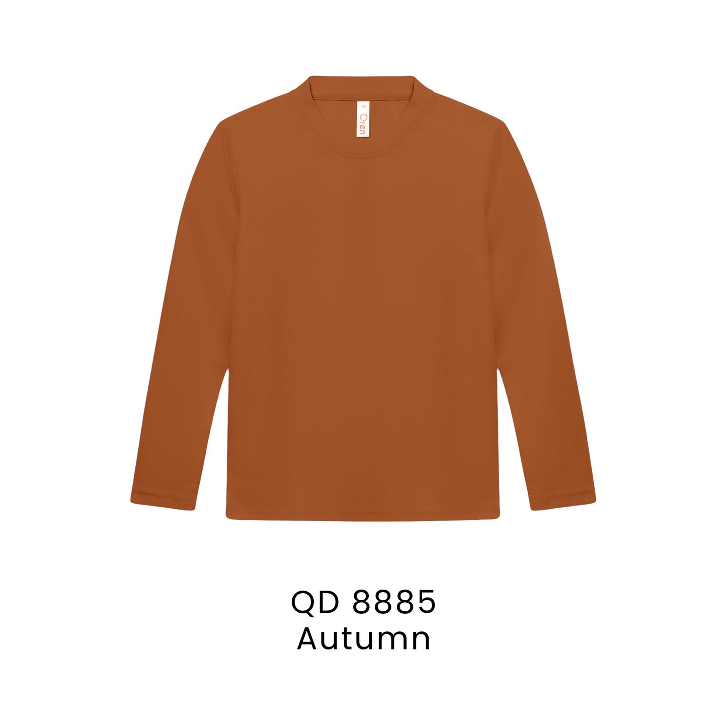 QD 8885 Autumn - QD88 kids microfibre eyelet long sleeve t-shirt in 160gsm