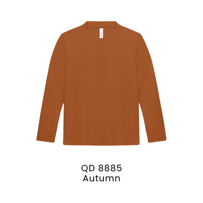 QD 8885 Autumn - QD88 kids microfibre eyelet long sleeve t-shirt in 160gsm