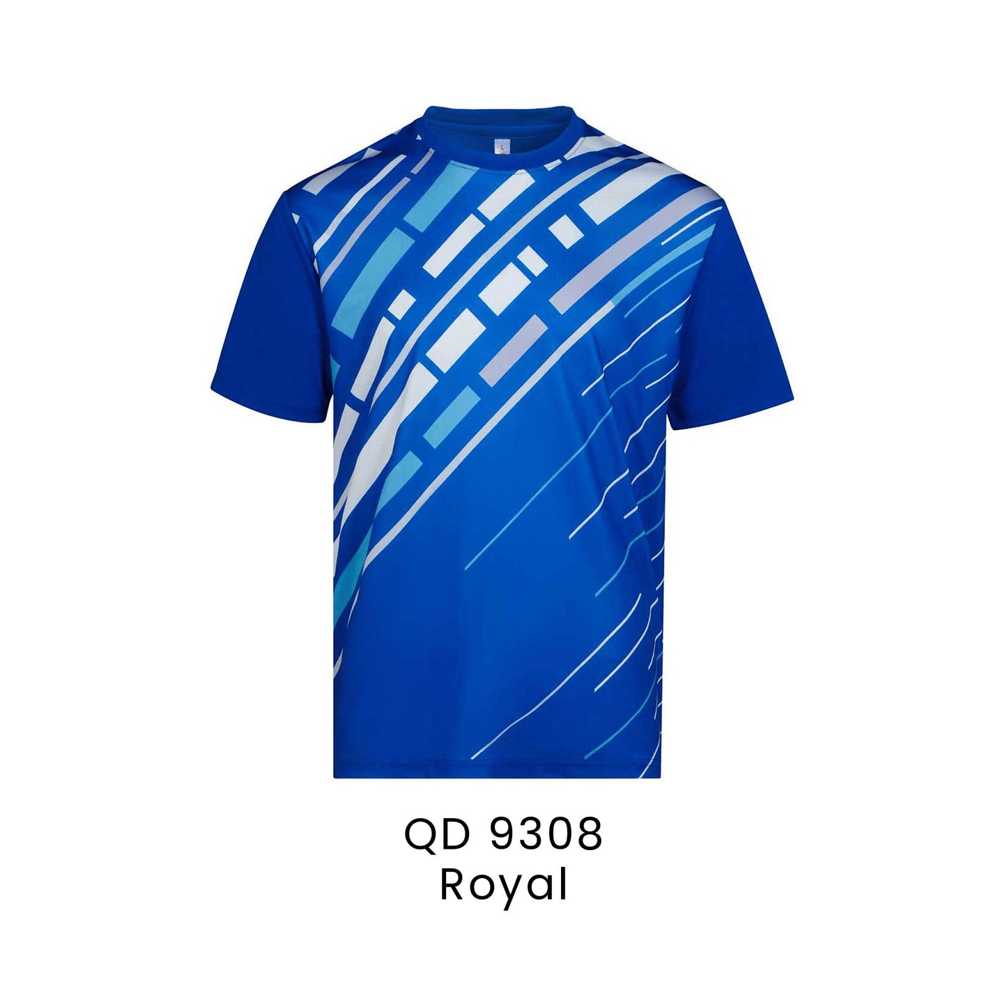 QD 9308 Royal - QD93 unisex sublimation mini eyelet t-shirt in 100% microfibre 150gsm