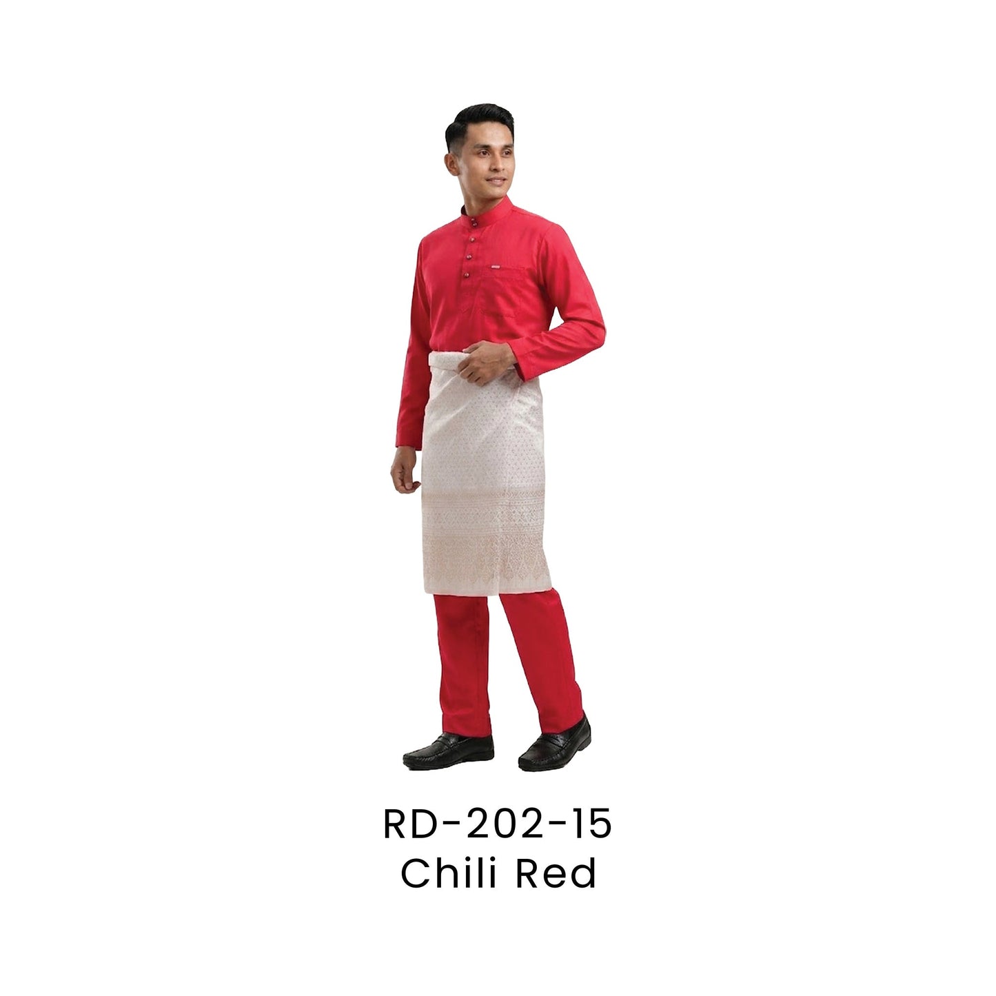 Baju Melayu - DanFine | 155gsm | RD-202 Regular Fit | Chili Red | RD-202-15 | Artiztee