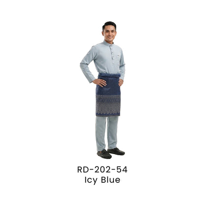 Baju Melayu - DanFine | 155gsm | RD-202 Regular Fit | Icy Blue | RD-202-54 | Artiztee