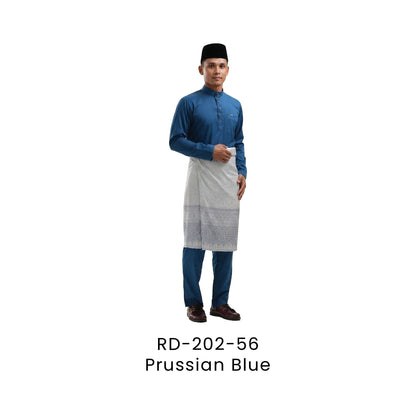 Baju Melayu - DanFine | 155gsm | RD-202 Regular Fit | Prussian Blue | RD-202-56 | Artiztee