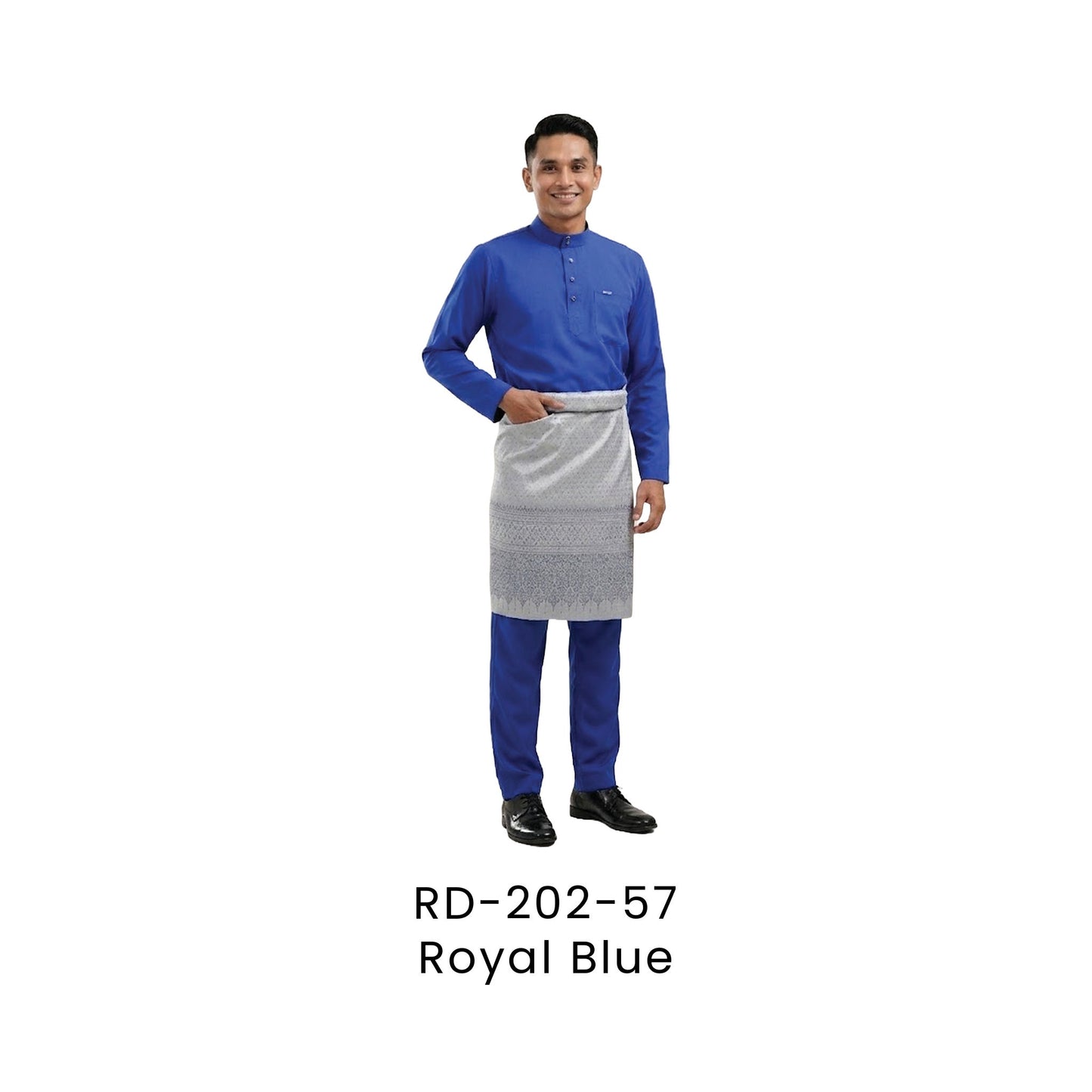 Baju Melayu - DanFine | 155gsm | RD-202 Regular Fit | Royal Blue | RD-202-57 | Artiztee