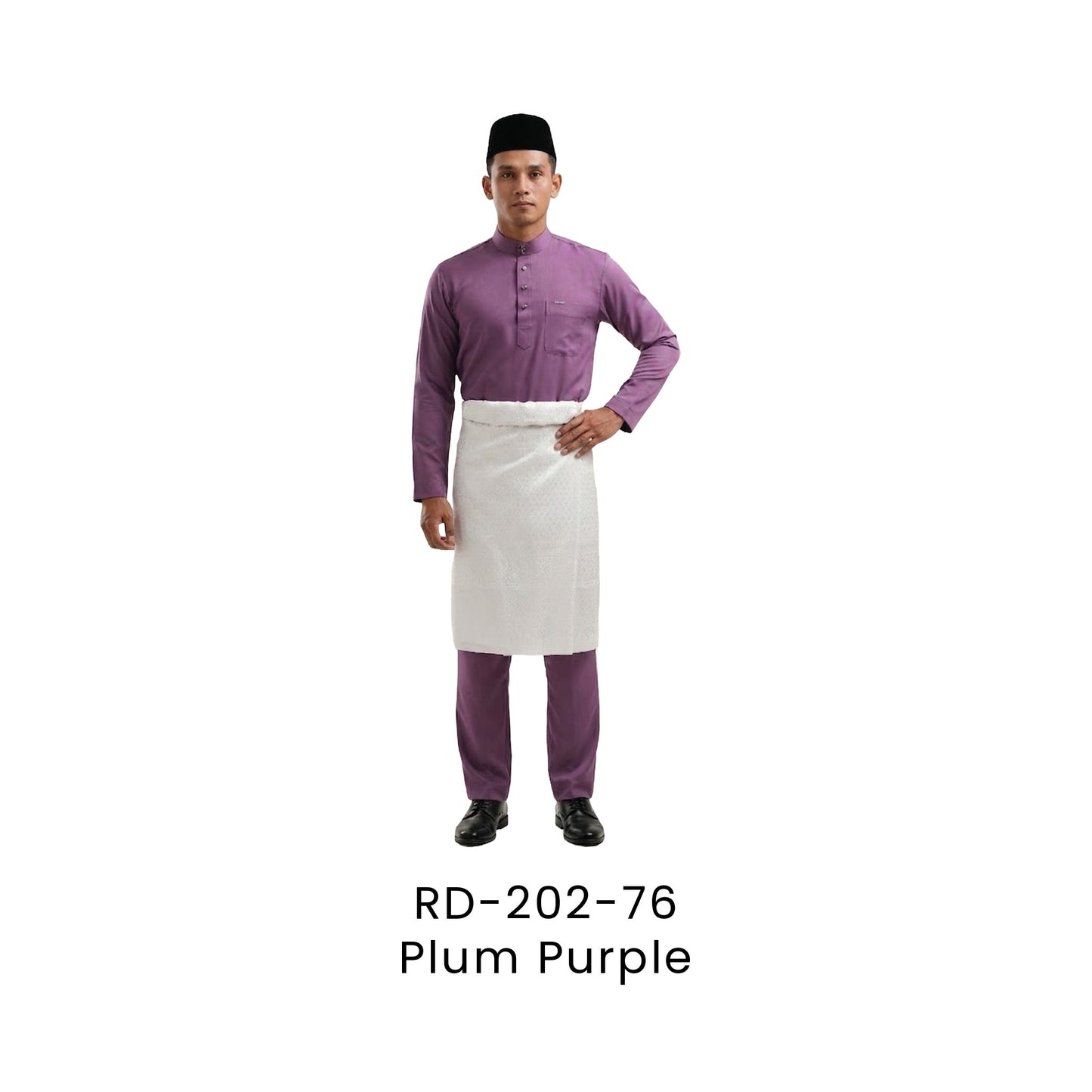 Baju Melayu - DanFine | 155gsm | RD-202 Regular Fit | Plum Purple | RD-202-76 | Artiztee