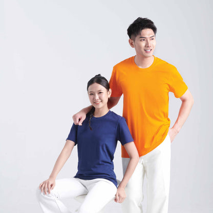 RN60 cotton t-shirt worn by a model
