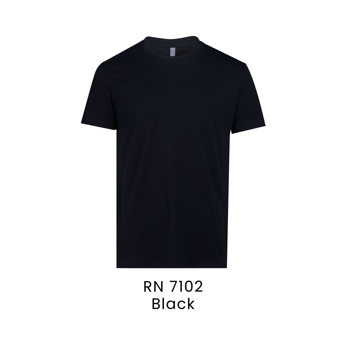 RN 7102 Black - RN71 cotton t-shirt