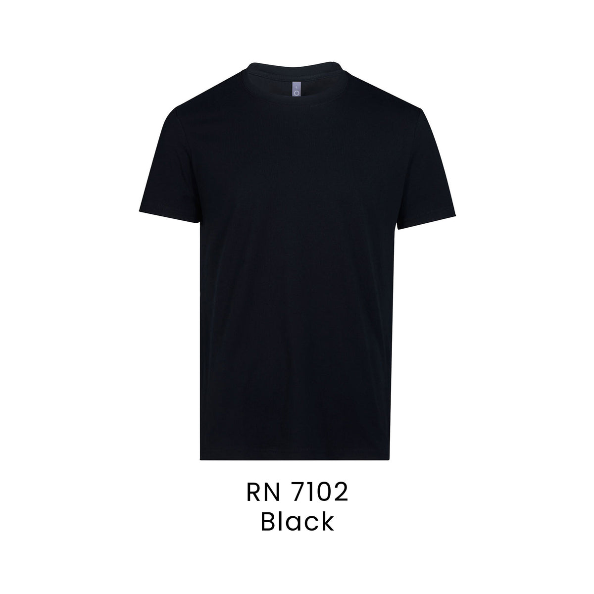RN 7102 Black - RN71 cotton t-shirt