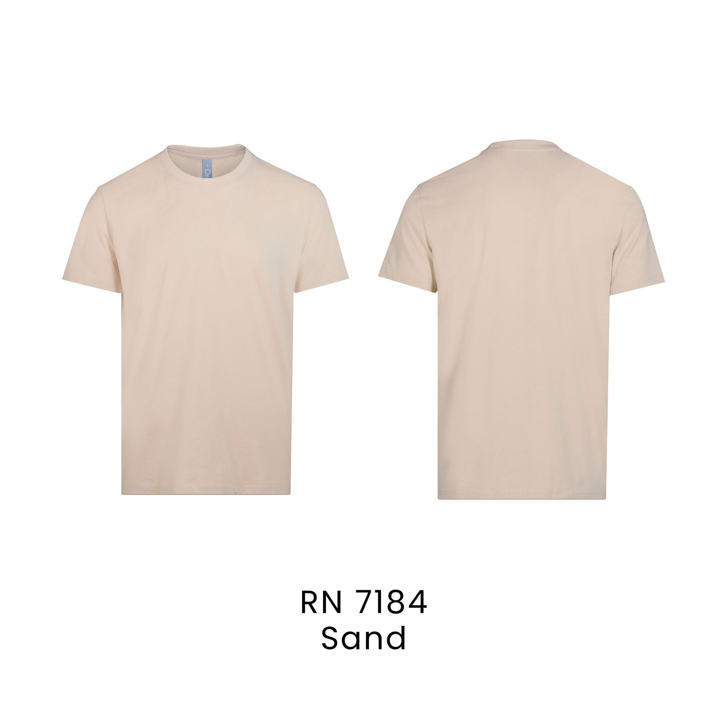 RN 7184 Sand - RN71 cotton t-shirt