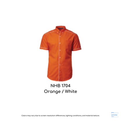 Shirt Synergy Racewear Premium Workwear Unisex 200gsm NHB1704 Orange White