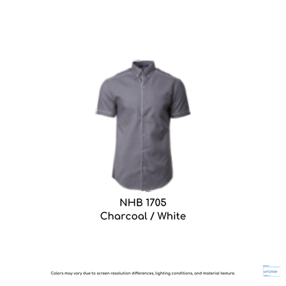 Shirt Synergy Racewear Premium Workwear Unisex 200gsm NHB1705 Charcoal White