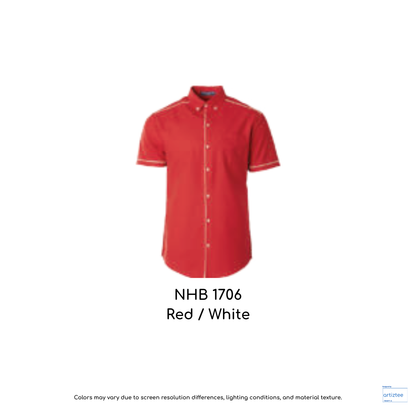 Shirt Synergy Racewear Premium Workwear Unisex 200gsm NHB1706 Red White