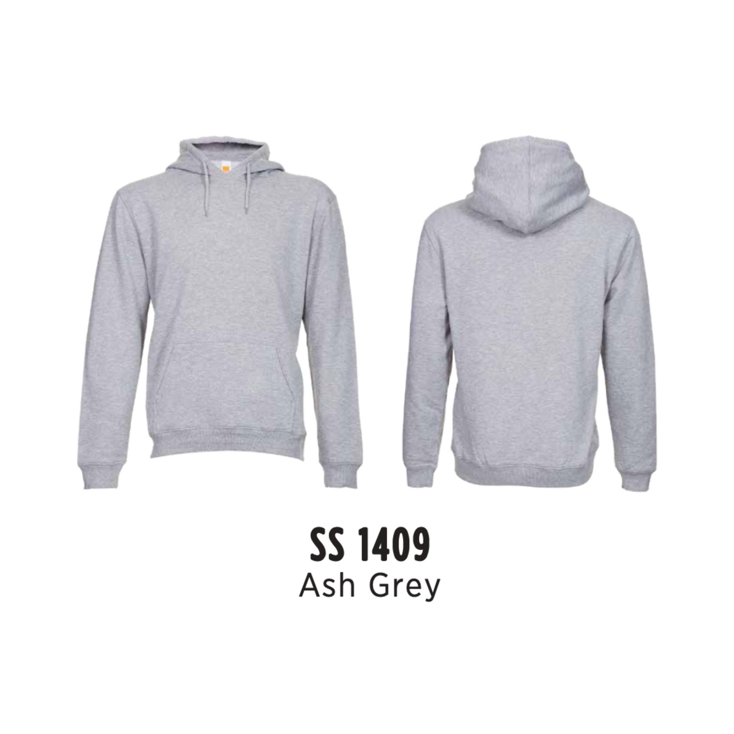 Hoodie - Pullover | Unisex | Ash Grey | SS1409
